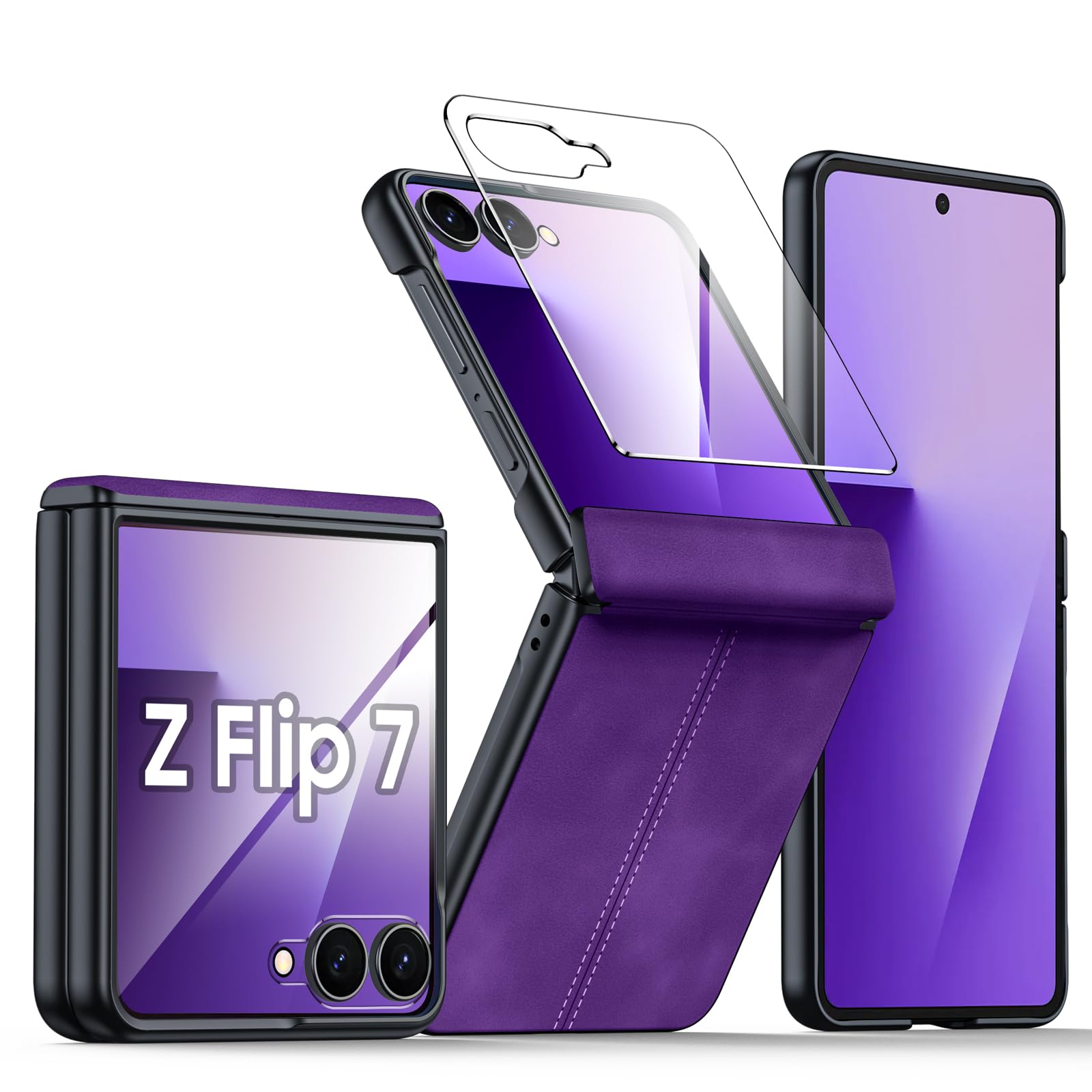 Amazon.com: BSNRM for Samsung Galaxy Z Flip 7 Case with Hinge